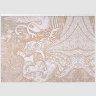 Woman with Swans  by Jan Toorop Tissue Paper