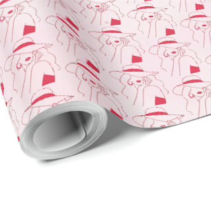 Woman Wrapping Paper