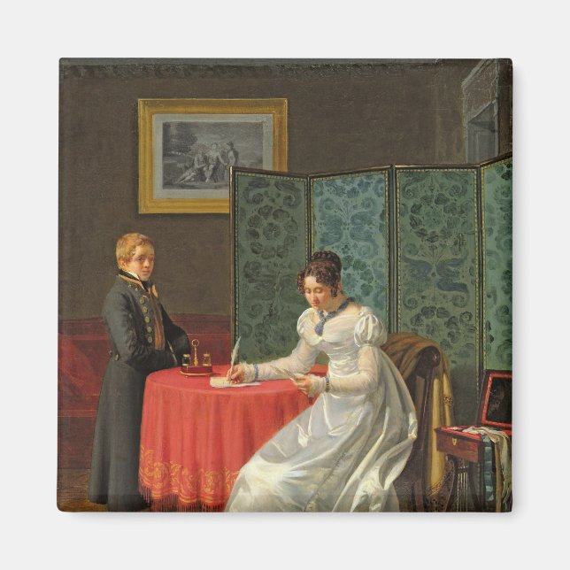 Woman Writing a Letter Magnet (Front)