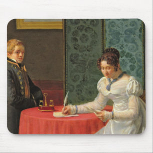 Woman Writing a Letter Mouse Pad