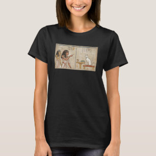 Woman Yelling at Cat Meme Ancient Egyptian Symbols T-Shirt