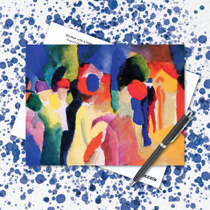 Woman Yellow Jacket August Macke Postcard