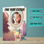 Woman You Are Becoming Funny Daughter Birthday Card<br><div class="desc">Need a unique birthday card for your daughter? This great card is unique and colourful and features a joke about your daughter growing into you. It's followed up with a serious heartfelt message. Inside we've written just the right message to speak to the moment; but you can customise it with...</div>