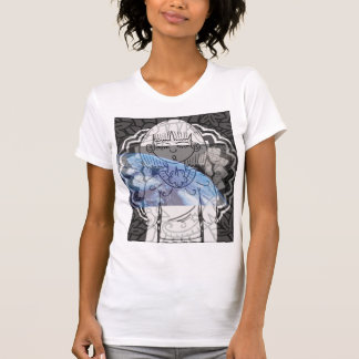 womans abstract blow earth T-Shirt
