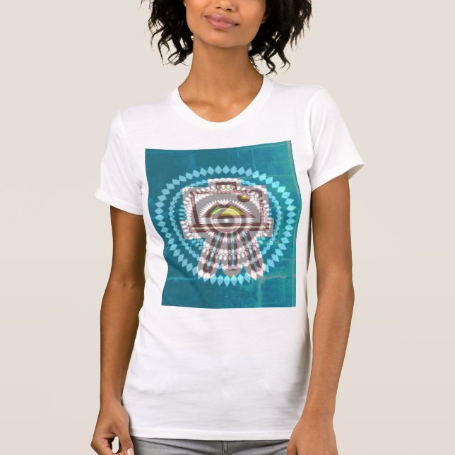 womans abstract canvas shirt  (Front)