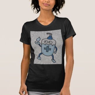womans abstract water bottle shirt