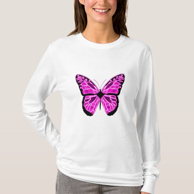 Woman's Butterfly Long Sleeve Shirt (Front)