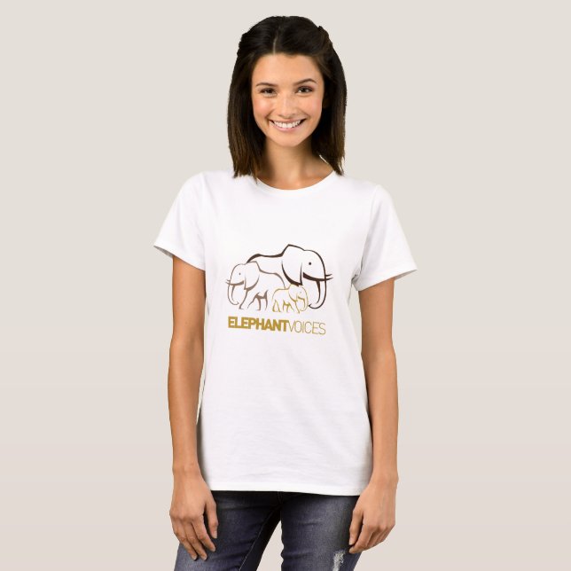 Woman's ElephantVoices Logo Tee (Front Full)