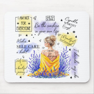 Woman's Empowerment Inspire Positive Affirmation Mouse Pad