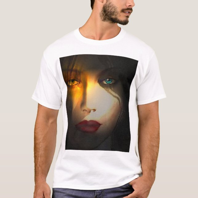 Woman's Face apparel T-Shirt (Front)