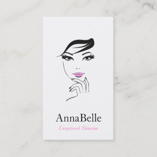 Woman's Face Beauty Salon Cosmetologist Business Card