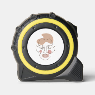  Woman's Face Line Drawing Tape Measure 1