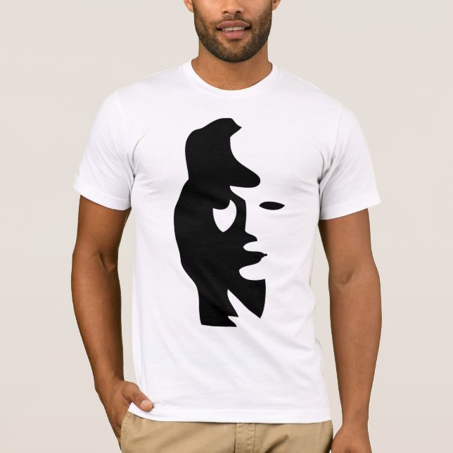 Woman's Face or Saxophone player? T-Shirt (Front)