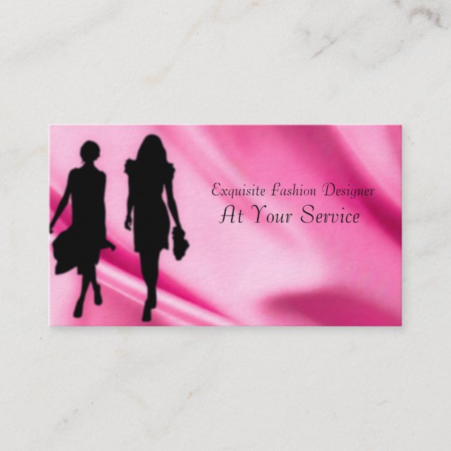 Woman's Fashion image for Business-Card Business Card (Front)