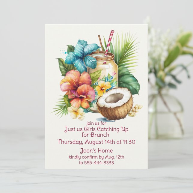 Woman's Gettogether Invitation (Standing Front)