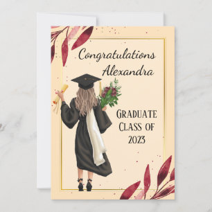 Woman's Graduation Card