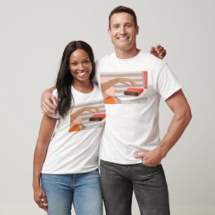 Womans hand pushing on alarm clock snooze button T-Shirt