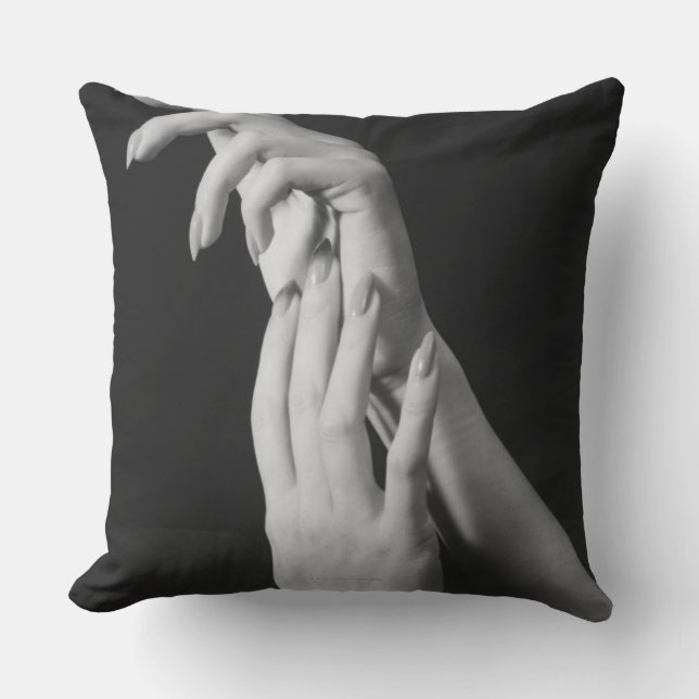 Womans Hands Cushion (Front)
