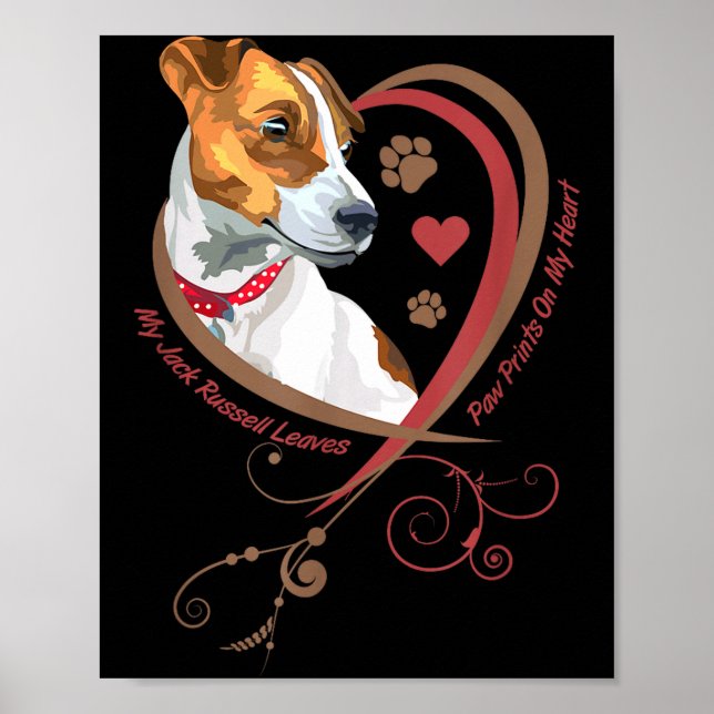 Womans Jack Russell Terrier Shirt Parson Russell T Poster (Front)