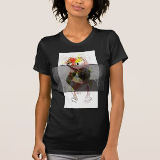 womans knife drawing shirt