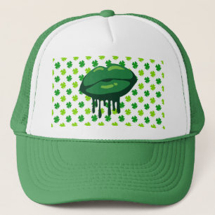 Woman's Lips St. Patrick's Day Design-66677 Trucker Hat