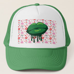 Woman's Lips St. Patrick's Day Design-66678 Trucker Hat