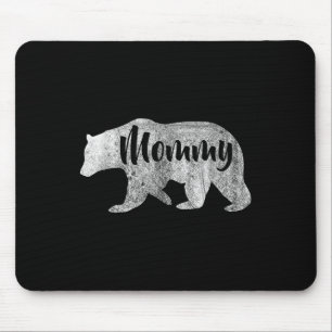 Womans Mummy Bear Awesome Camping Mouse Pad