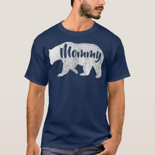 Womans Mummy Bear Awesome Camping T-Shirt