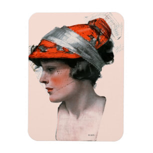 Woman's Profile Magnet