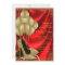 Womans Red and Gold Birthday Party Satin Glitter