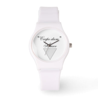 Woman's Sporty White Silicon Watch