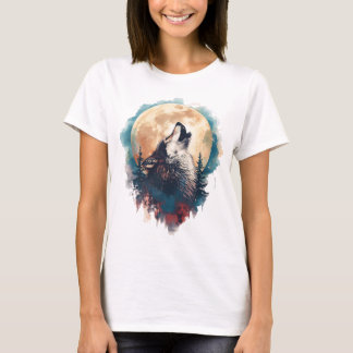 Woman's T-shirt with night design