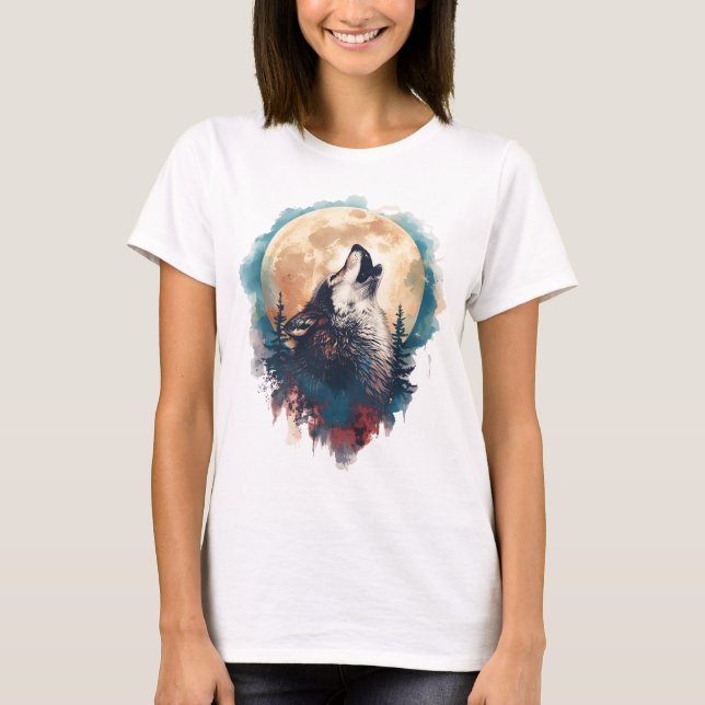 Woman's T-shirt with night design (Front)