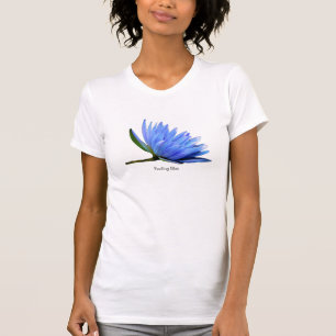 Woman's Tee with Blue Water Lily