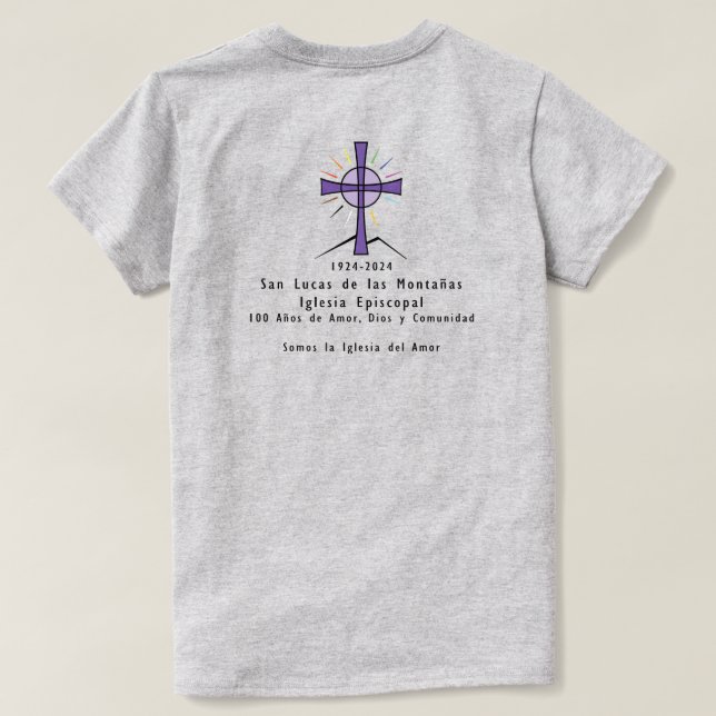 Womans Tee with Centennial Logo SPANISH (Design Back)