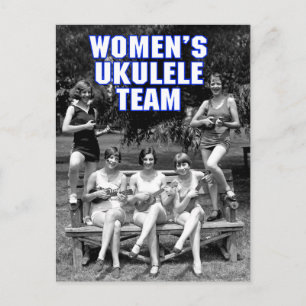 Woman's Uke Team Postcard