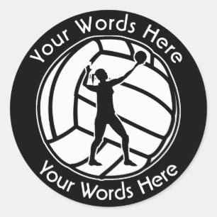 Woman's Volleyball Custom Sticker