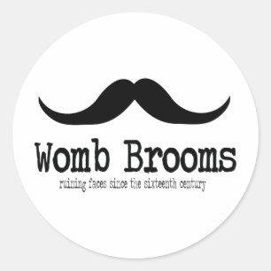 Womb Brooms Classic Round Sticker