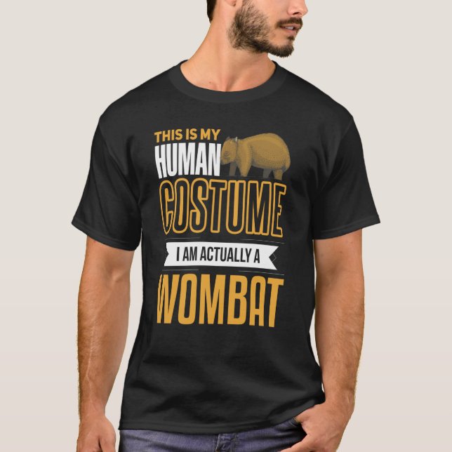 Womba I'm a Wombat Costume Animal Wombat T-Shirt (Front)