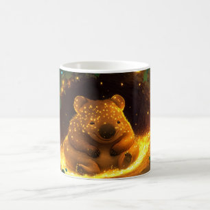 wombat avec une fourrure orange coffee mug