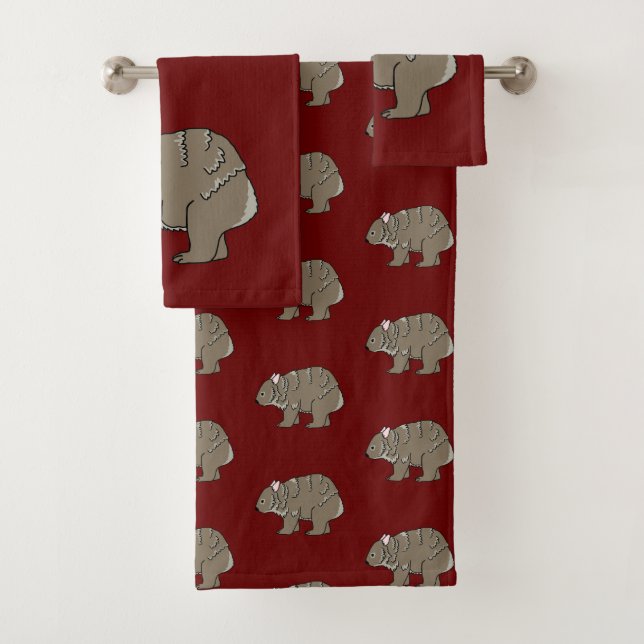 Wombat Bath Towel Set (Insitu)