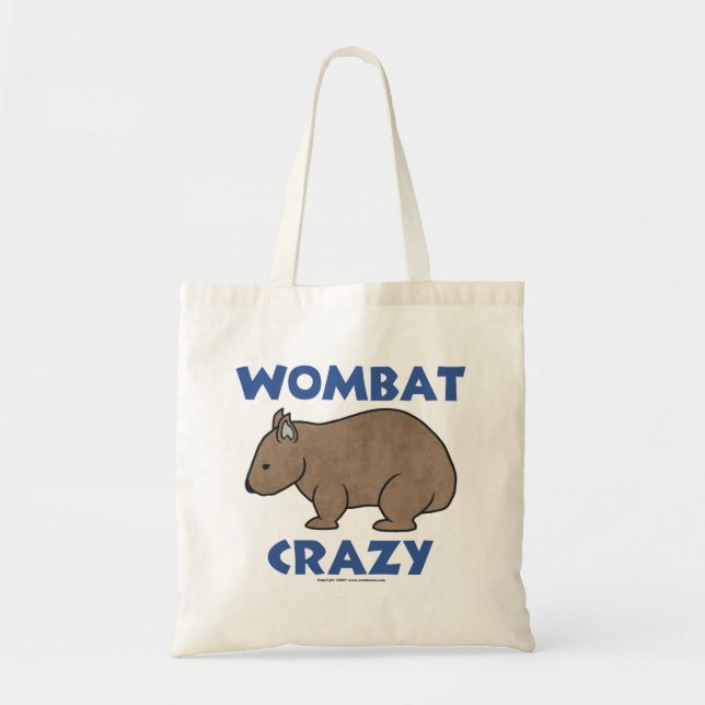 Wombat Crazy II Tote Bag (Front)