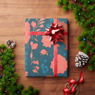 Wombat Floral Colourful Personalised Pattern Wrapping Paper