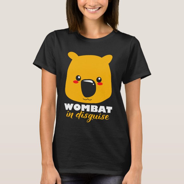 Wombat Funny Disguise Marsupial Australia Koala T-Shirt (Front)