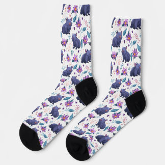 Wombat Garden Party – Novelty Socks