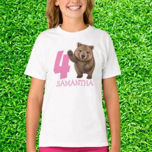Wombat Girl Birthday party T-Shirt