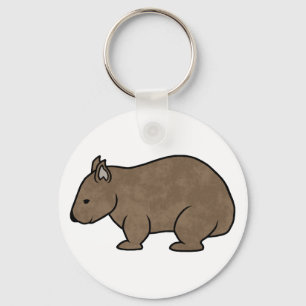 Wombat Graphic Key Ring