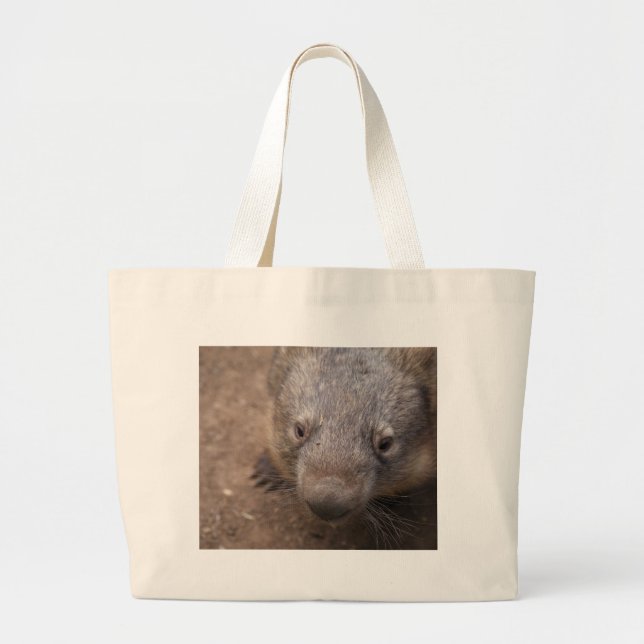 Wombat Kiss Large Tote Bag (Front)