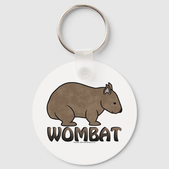 Wombat Logo II Key Ring (Front)