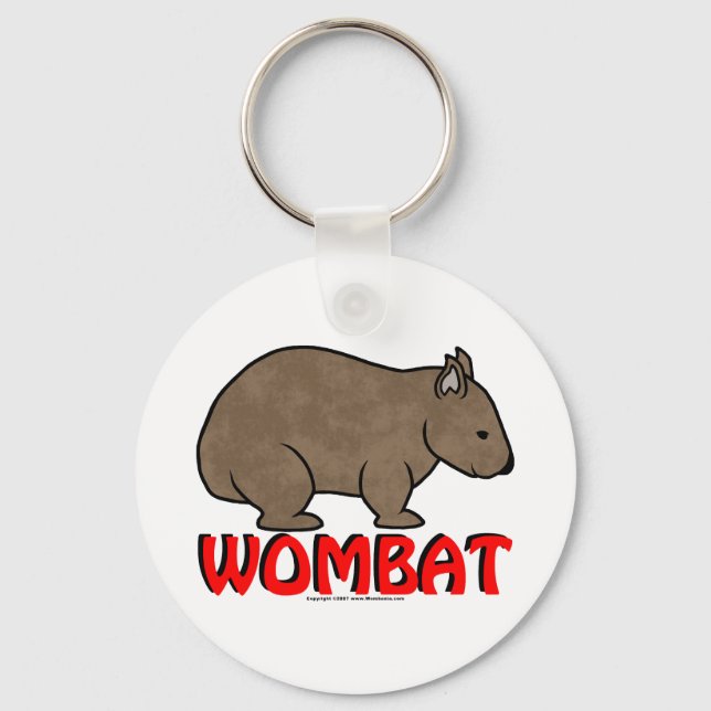 Wombat Logo Key Ring (Front)